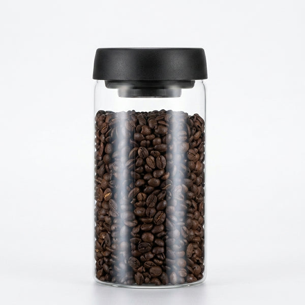 Airtight Glass Storage Jars - Vacuum-Seal Clear Kitchen & Pantry Canisters